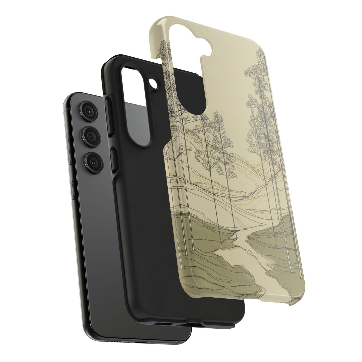 Nature-Inspired Tough Phone Cases: Durable Design for Outdoor Lovers, Wilderness, Gifts for Hikers, Aesthetic Protection