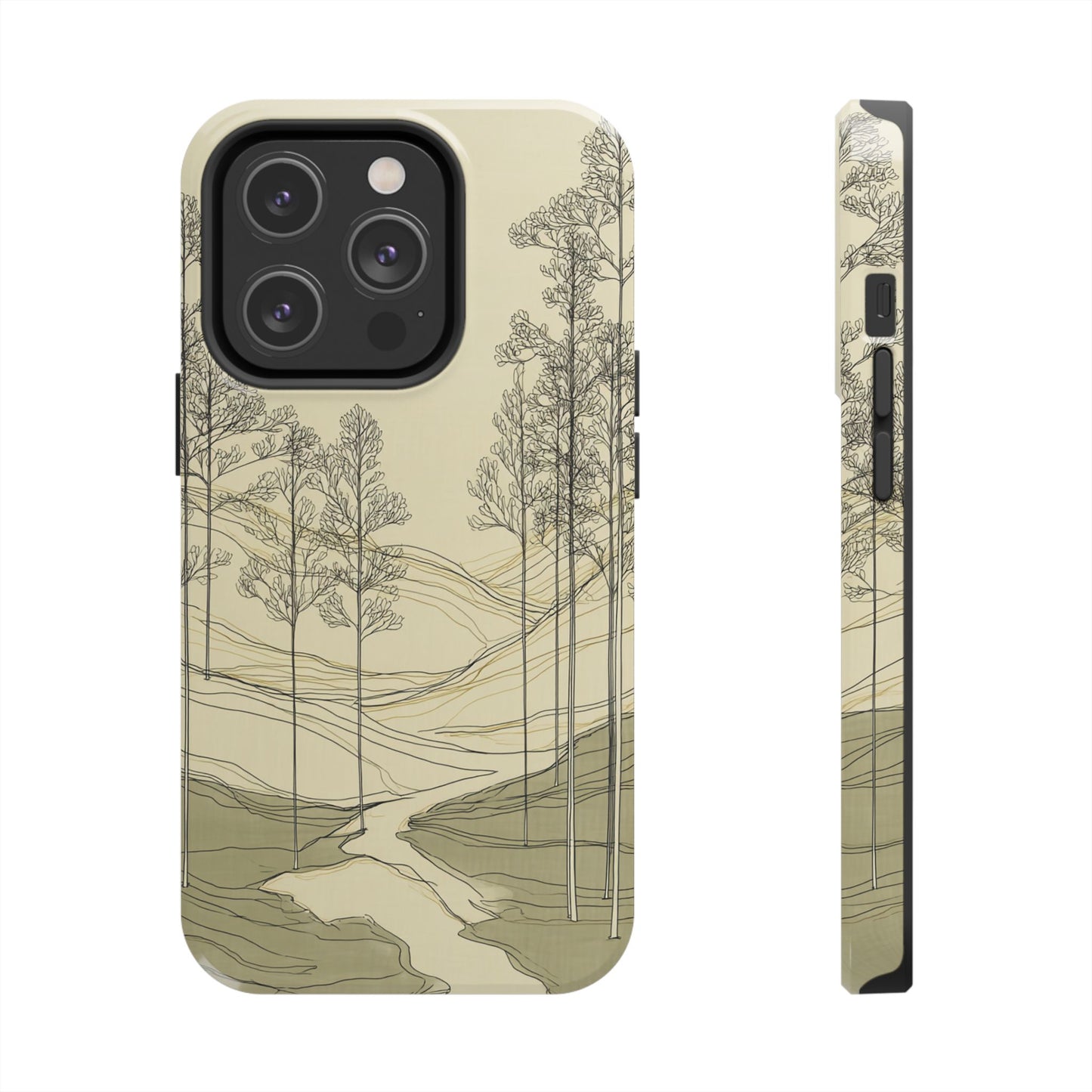 Nature-Inspired Tough Phone Cases: Durable Design for Outdoor Lovers, Wilderness, Gifts for Hikers, Aesthetic Protection