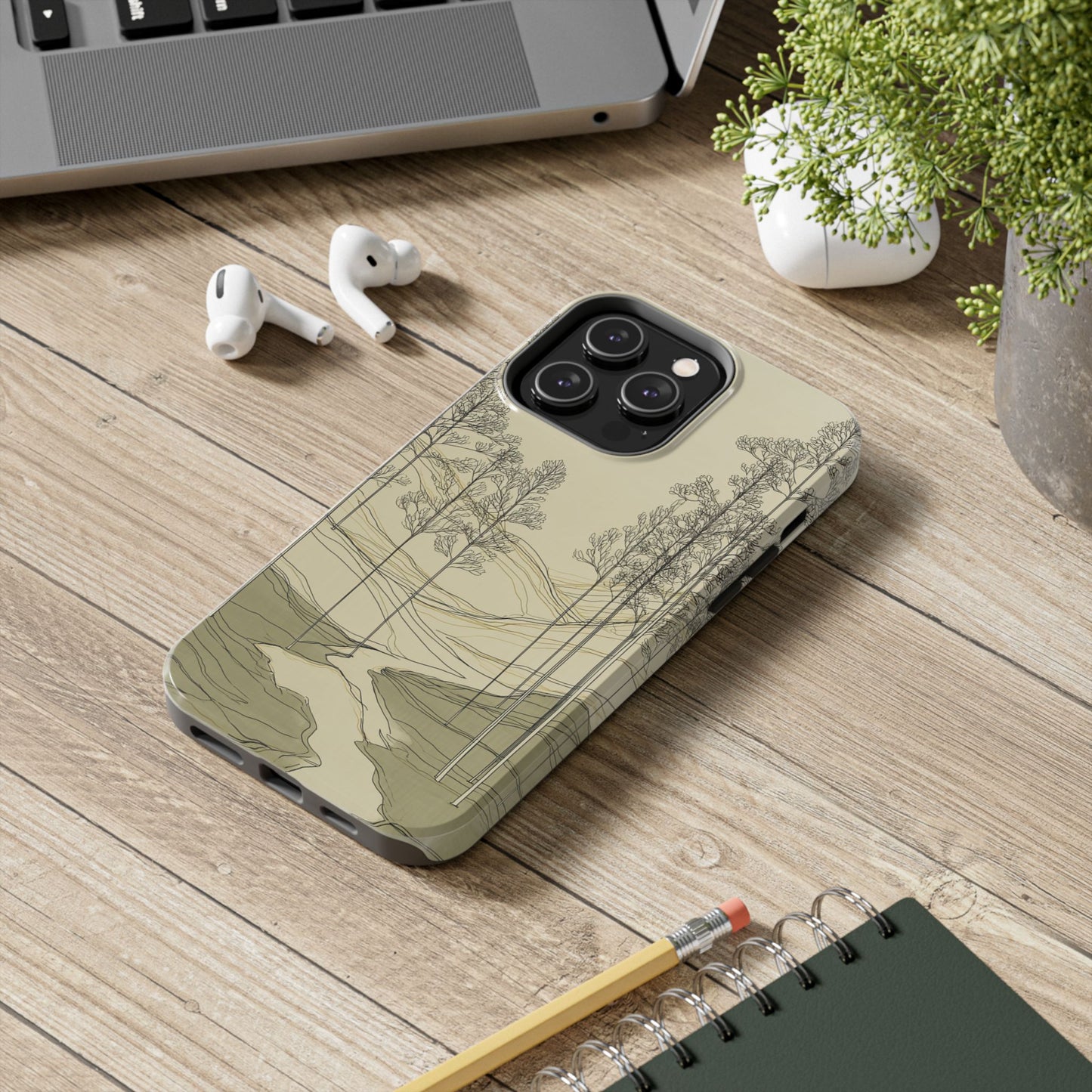 Nature-Inspired Tough Phone Cases: Durable Design for Outdoor Lovers, Wilderness, Gifts for Hikers, Aesthetic Protection