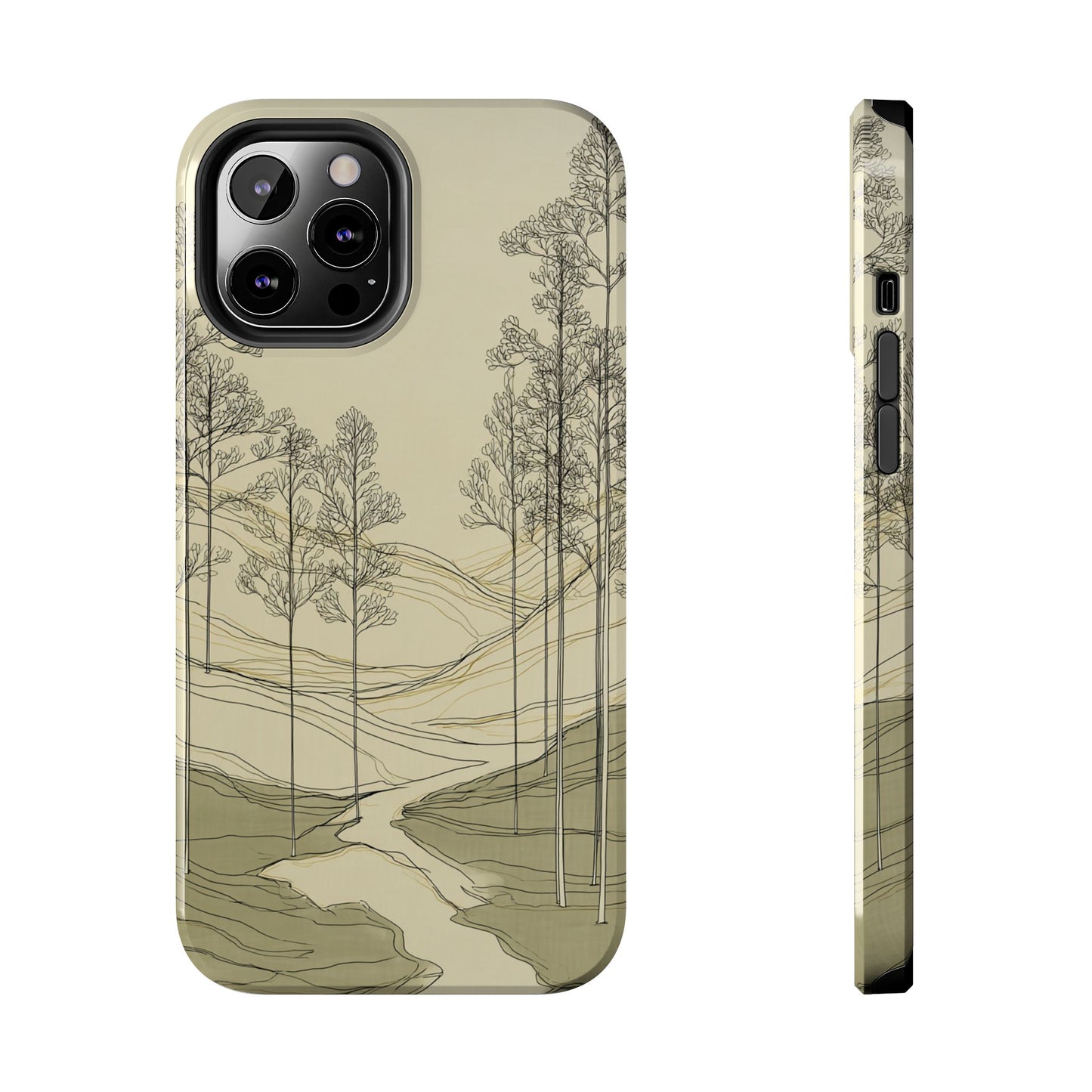 Nature-Inspired Tough Phone Cases: Durable Design for Outdoor Lovers, Wilderness, Gifts for Hikers, Aesthetic Protection