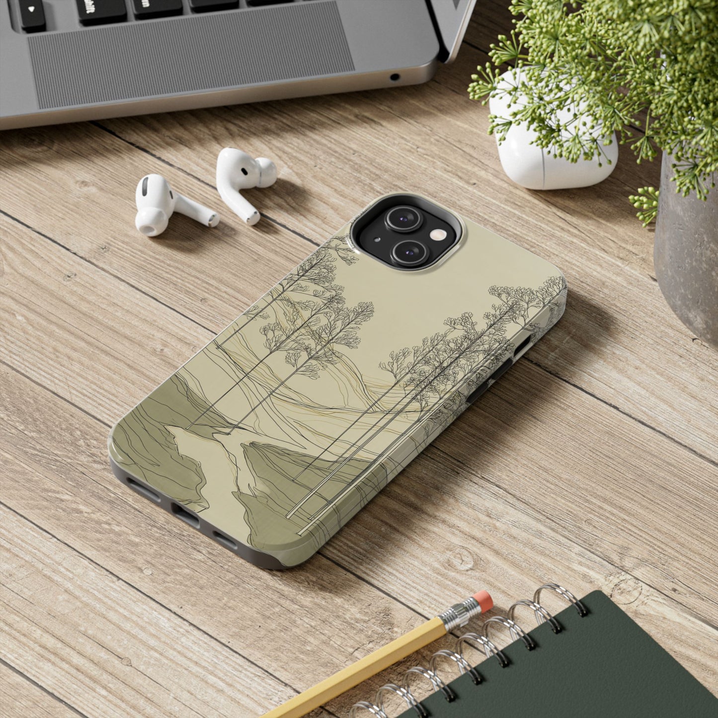 Nature-Inspired Tough Phone Cases: Durable Design for Outdoor Lovers, Wilderness, Gifts for Hikers, Aesthetic Protection