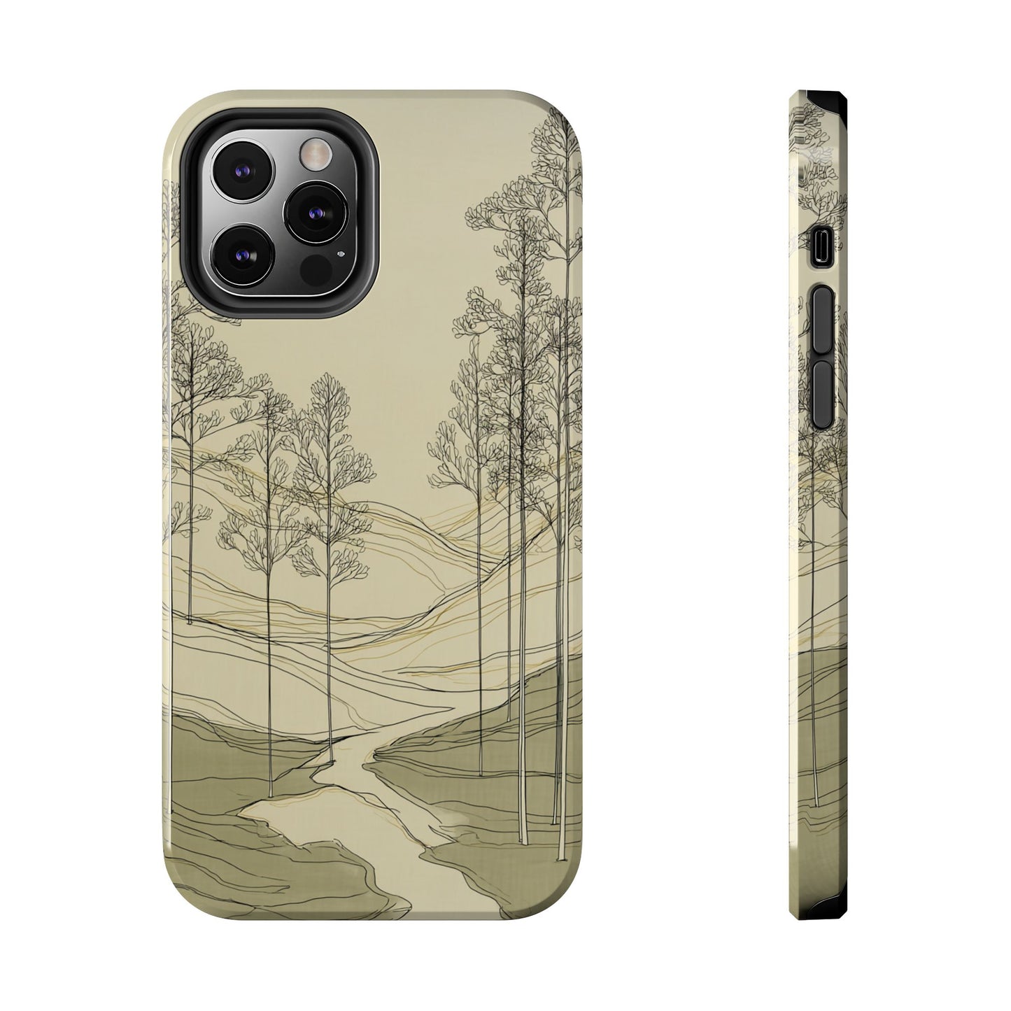 Nature-Inspired Tough Phone Cases: Durable Design for Outdoor Lovers, Wilderness, Gifts for Hikers, Aesthetic Protection