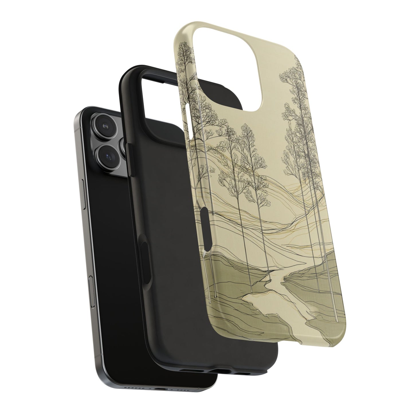 Nature-Inspired Tough Phone Cases: Durable Design for Outdoor Lovers, Wilderness, Gifts for Hikers, Aesthetic Protection