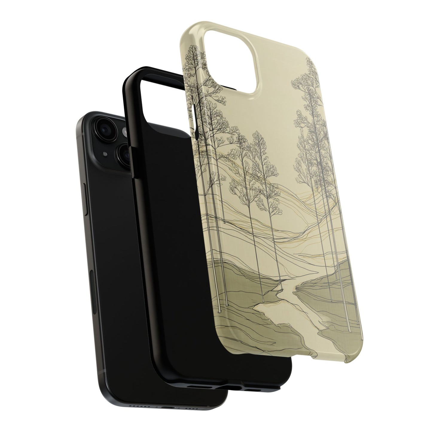 Nature-Inspired Tough Phone Cases: Durable Design for Outdoor Lovers, Wilderness, Gifts for Hikers, Aesthetic Protection