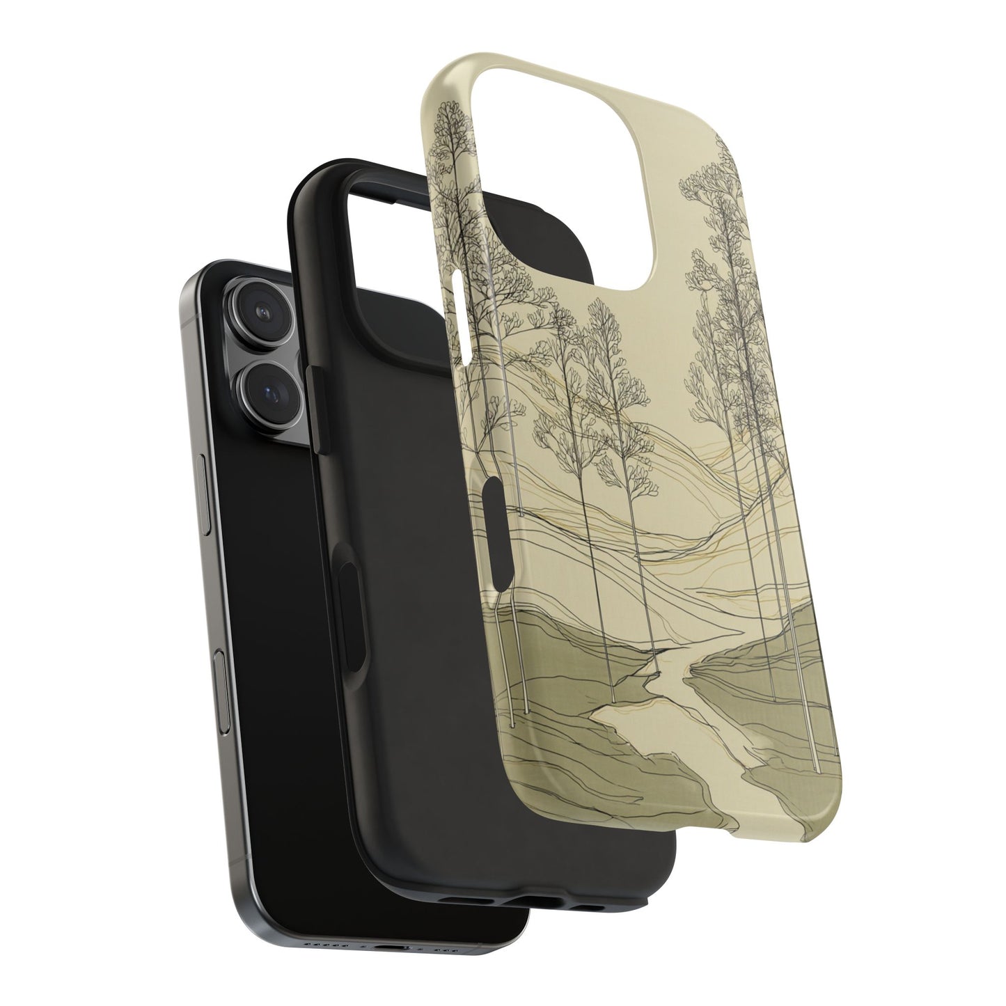 Nature-Inspired Tough Phone Cases: Durable Design for Outdoor Lovers, Wilderness, Gifts for Hikers, Aesthetic Protection