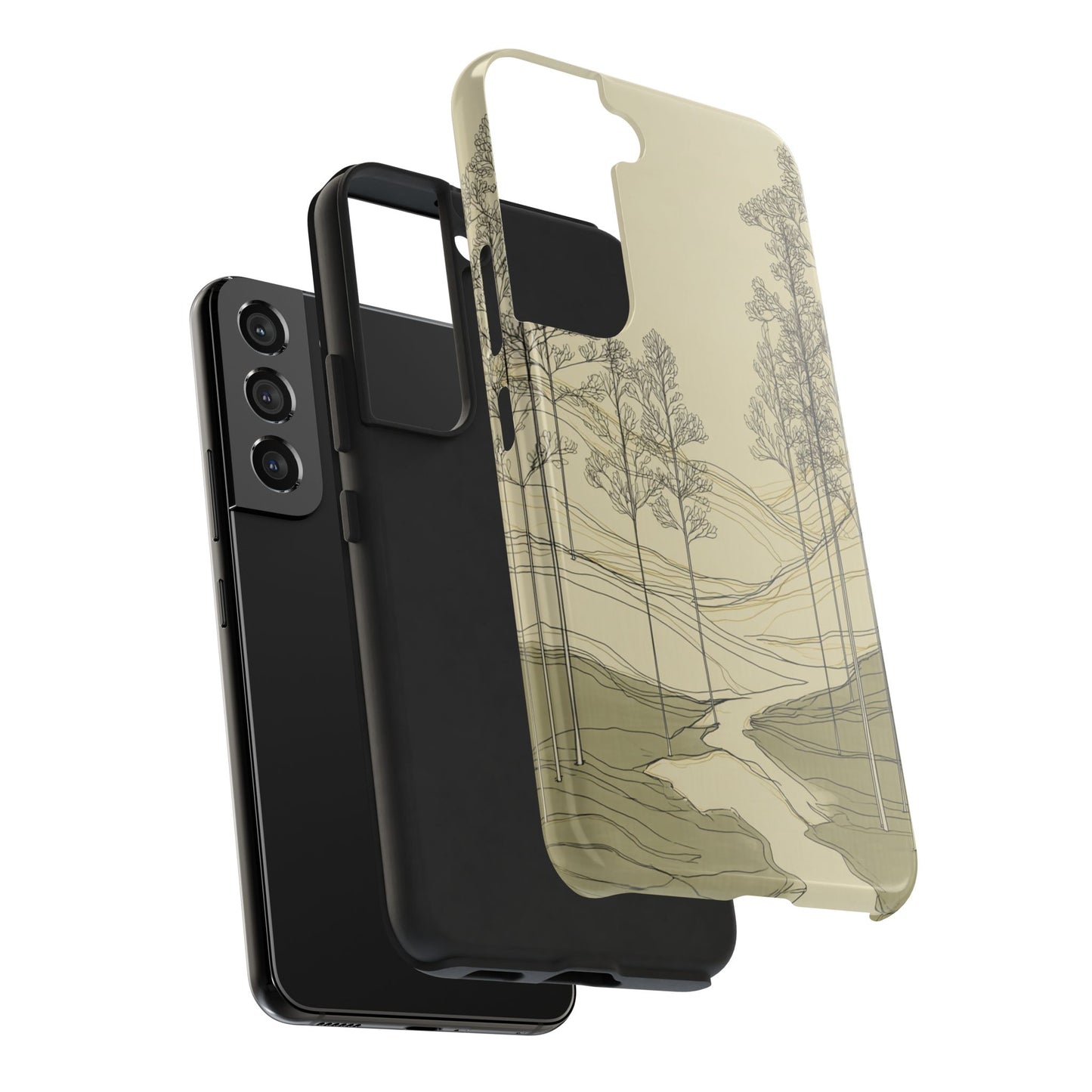 Nature-Inspired Tough Phone Cases: Durable Design for Outdoor Lovers, Wilderness, Gifts for Hikers, Aesthetic Protection