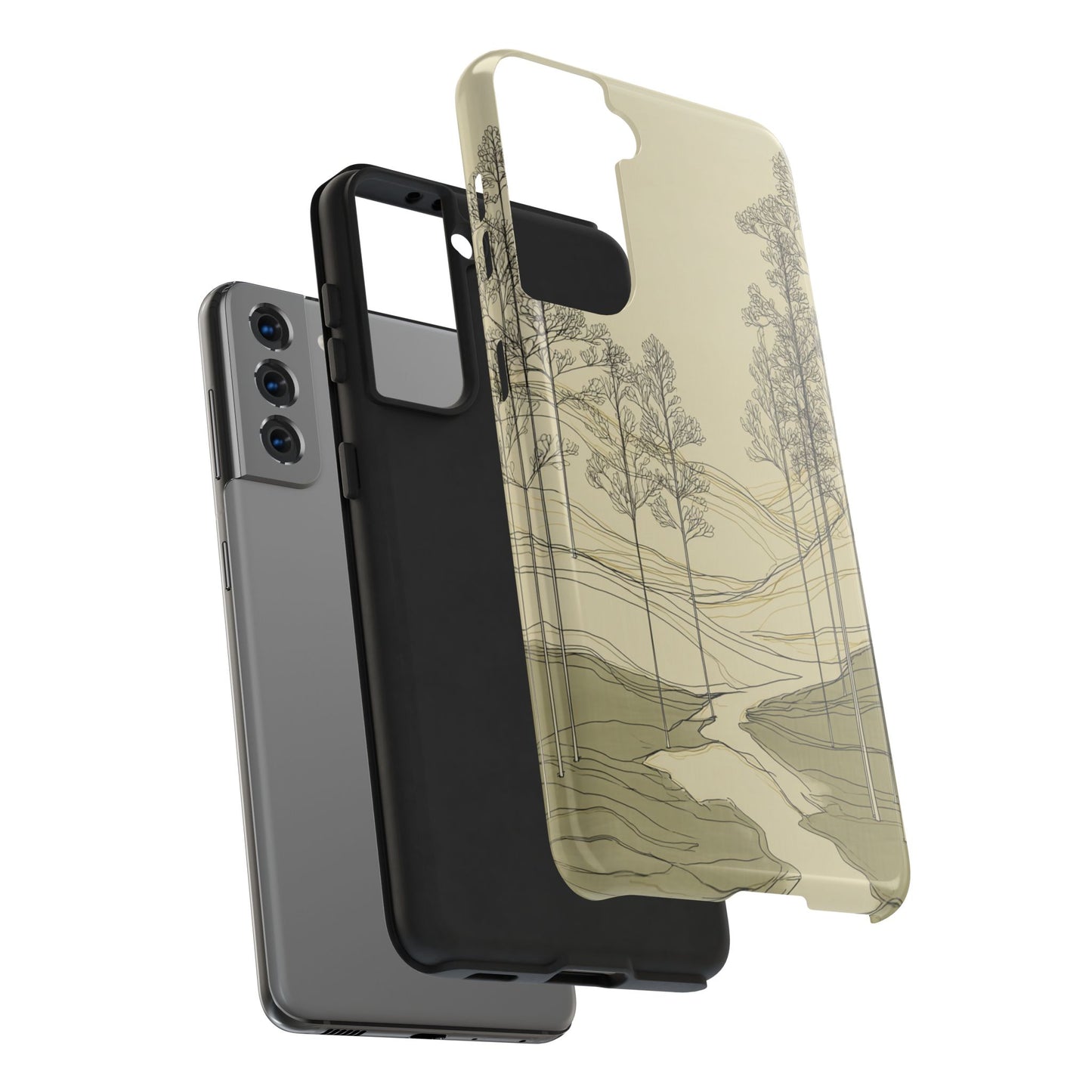 Nature-Inspired Tough Phone Cases: Durable Design for Outdoor Lovers, Wilderness, Gifts for Hikers, Aesthetic Protection