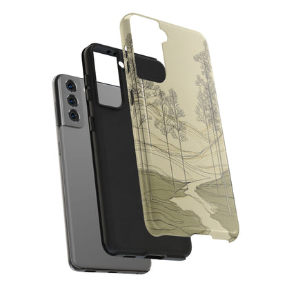 Nature-Inspired Tough Phone Cases: Durable Design for Outdoor Lovers, Wilderness, Gifts for Hikers, Aesthetic Protection