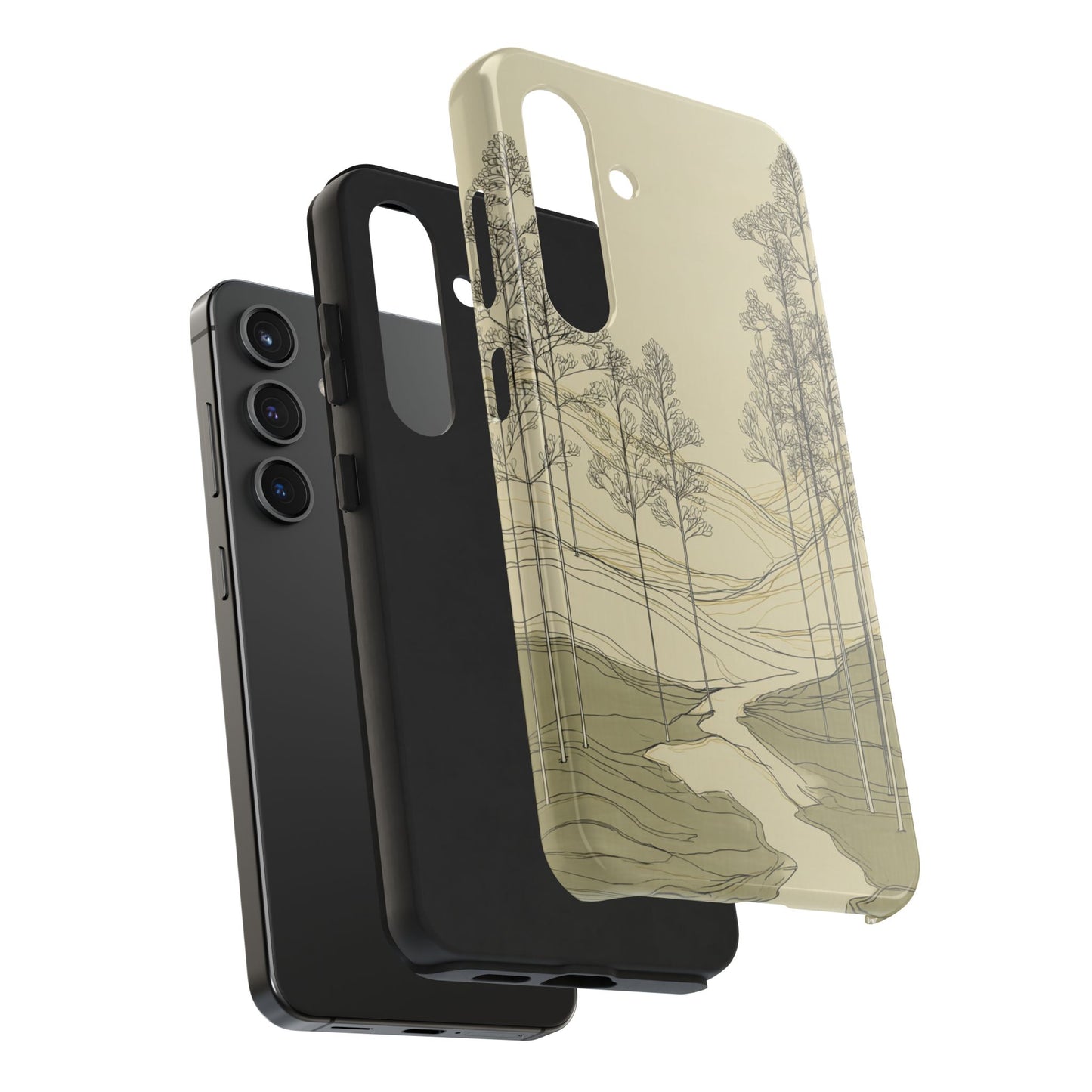 Nature-Inspired Tough Phone Cases: Durable Design for Outdoor Lovers, Wilderness, Gifts for Hikers, Aesthetic Protection