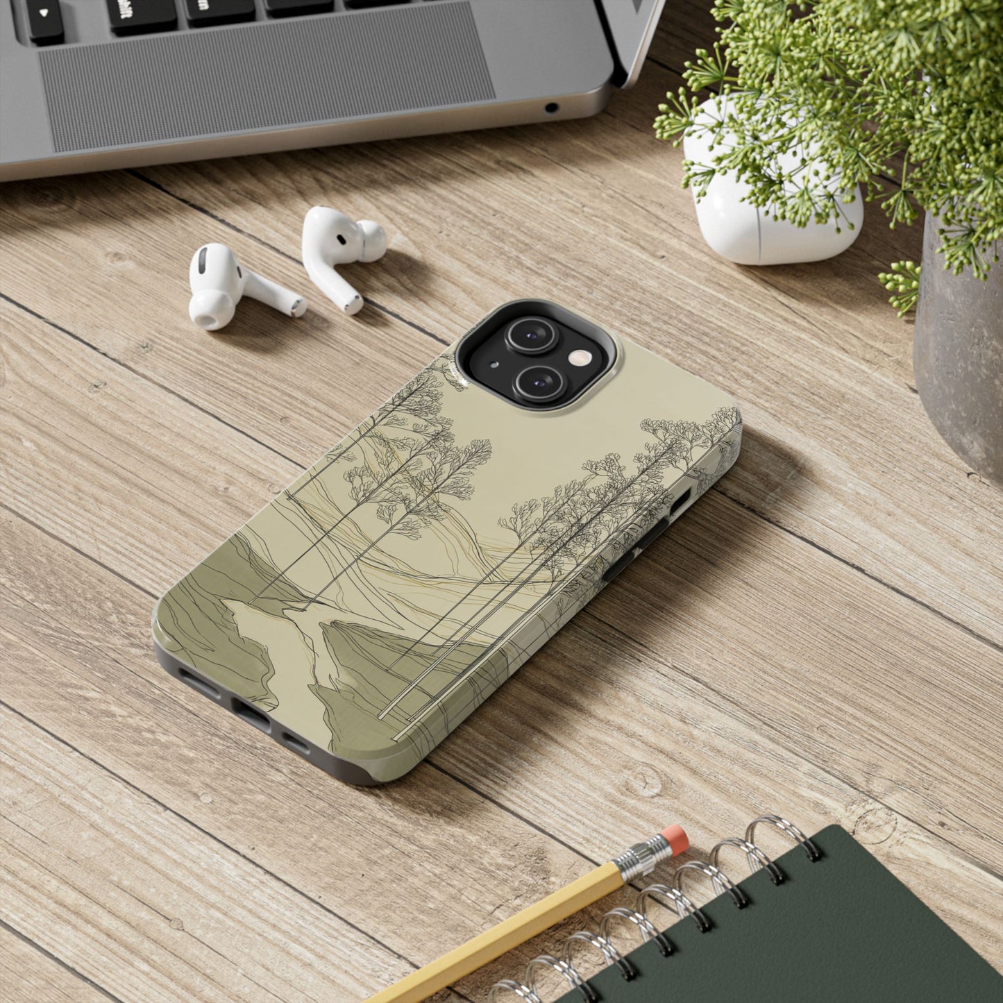 Nature-Inspired Tough Phone Cases: Durable Design for Outdoor Lovers, Wilderness, Gifts for Hikers, Aesthetic Protection