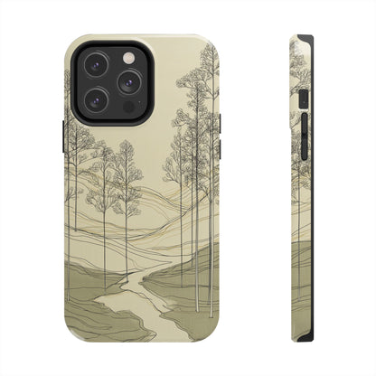 Nature-Inspired Tough Phone Cases: Durable Design for Outdoor Lovers, Wilderness, Gifts for Hikers, Aesthetic Protection