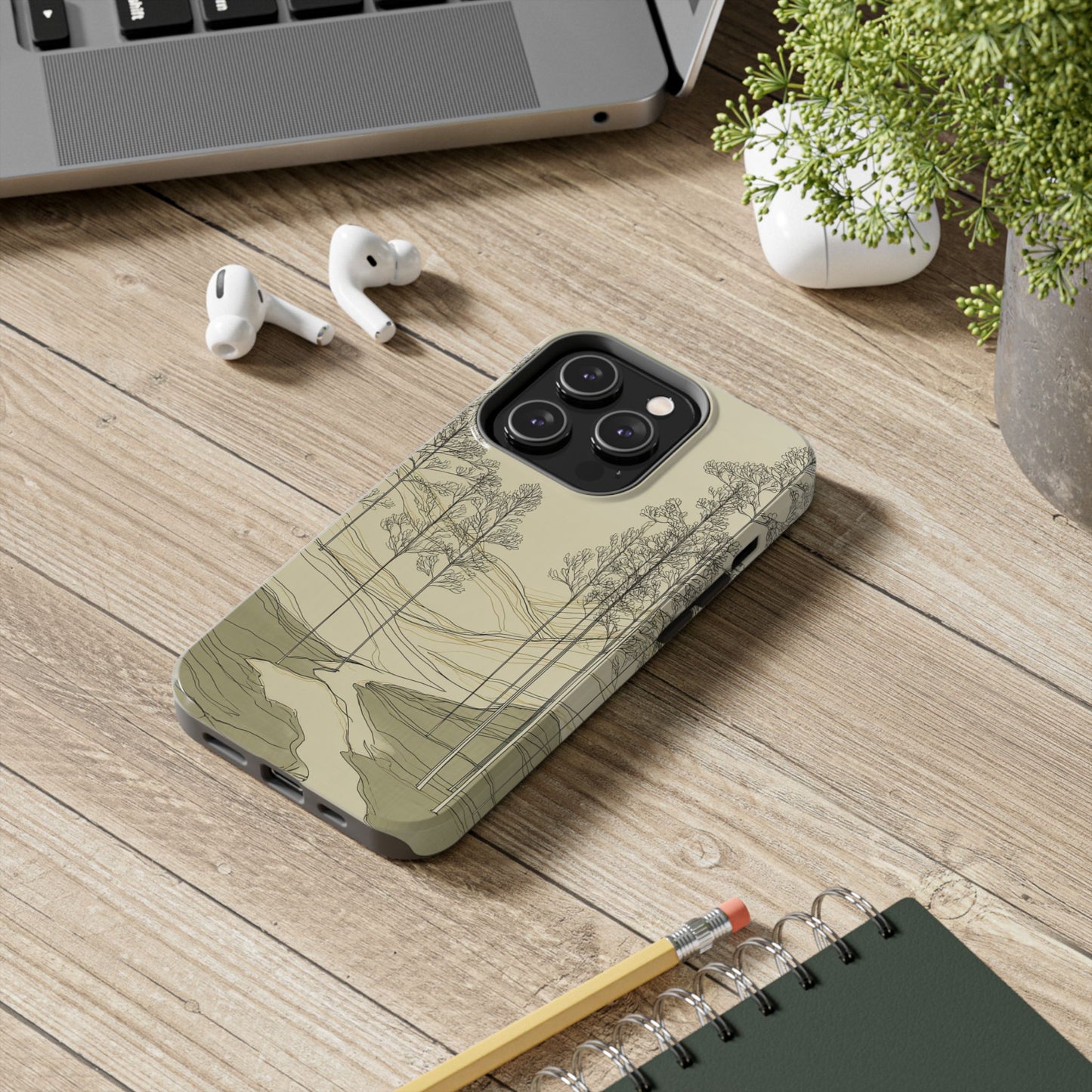 Nature-Inspired Tough Phone Cases: Durable Design for Outdoor Lovers, Wilderness, Gifts for Hikers, Aesthetic Protection