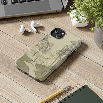 Nature-Inspired Tough Phone Cases: Durable Design for Outdoor Lovers, Wilderness, Gifts for Hikers, Aesthetic Protection