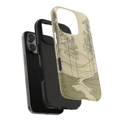Nature-Inspired Tough Phone Cases: Durable Design for Outdoor Lovers, Wilderness, Gifts for Hikers, Aesthetic Protection
