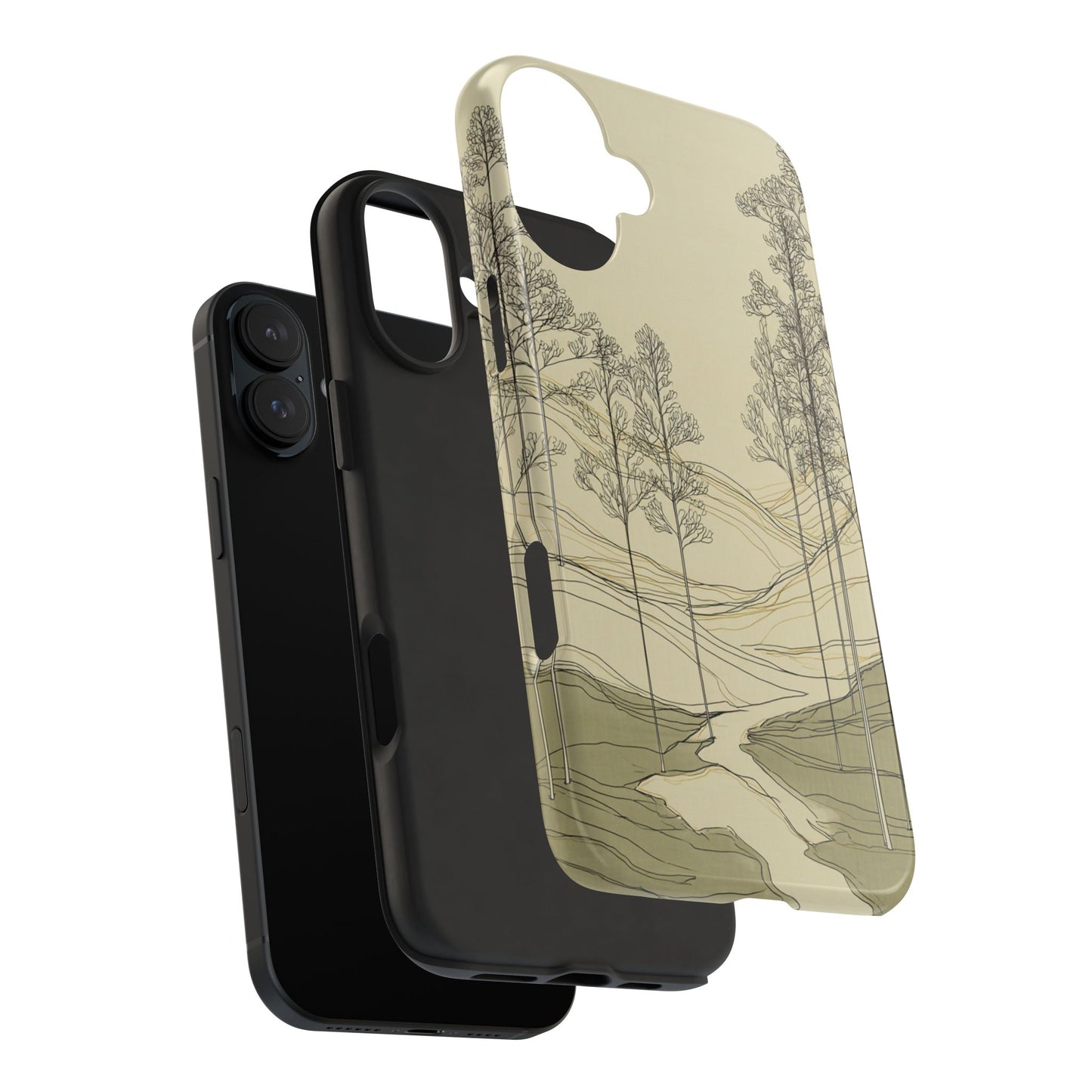 Nature-Inspired Tough Phone Cases: Durable Design for Outdoor Lovers, Wilderness, Gifts for Hikers, Aesthetic Protection