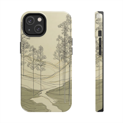 Nature-Inspired Tough Phone Cases: Durable Design for Outdoor Lovers, Wilderness, Gifts for Hikers, Aesthetic Protection